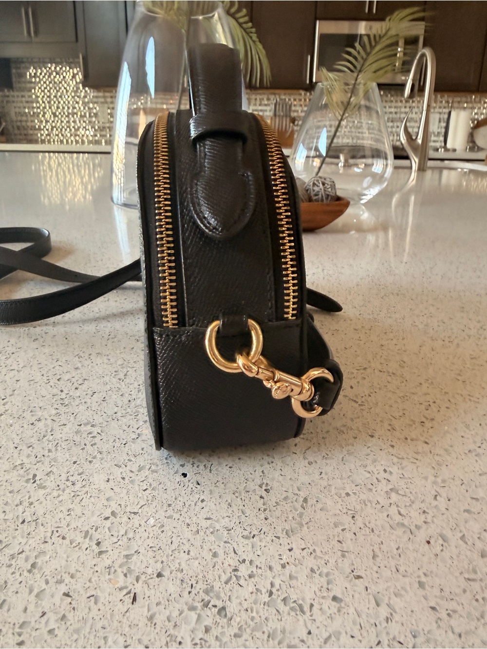 Coach Black Mini Dome Crossbody with Gold Hardware - Picture 3 of 10